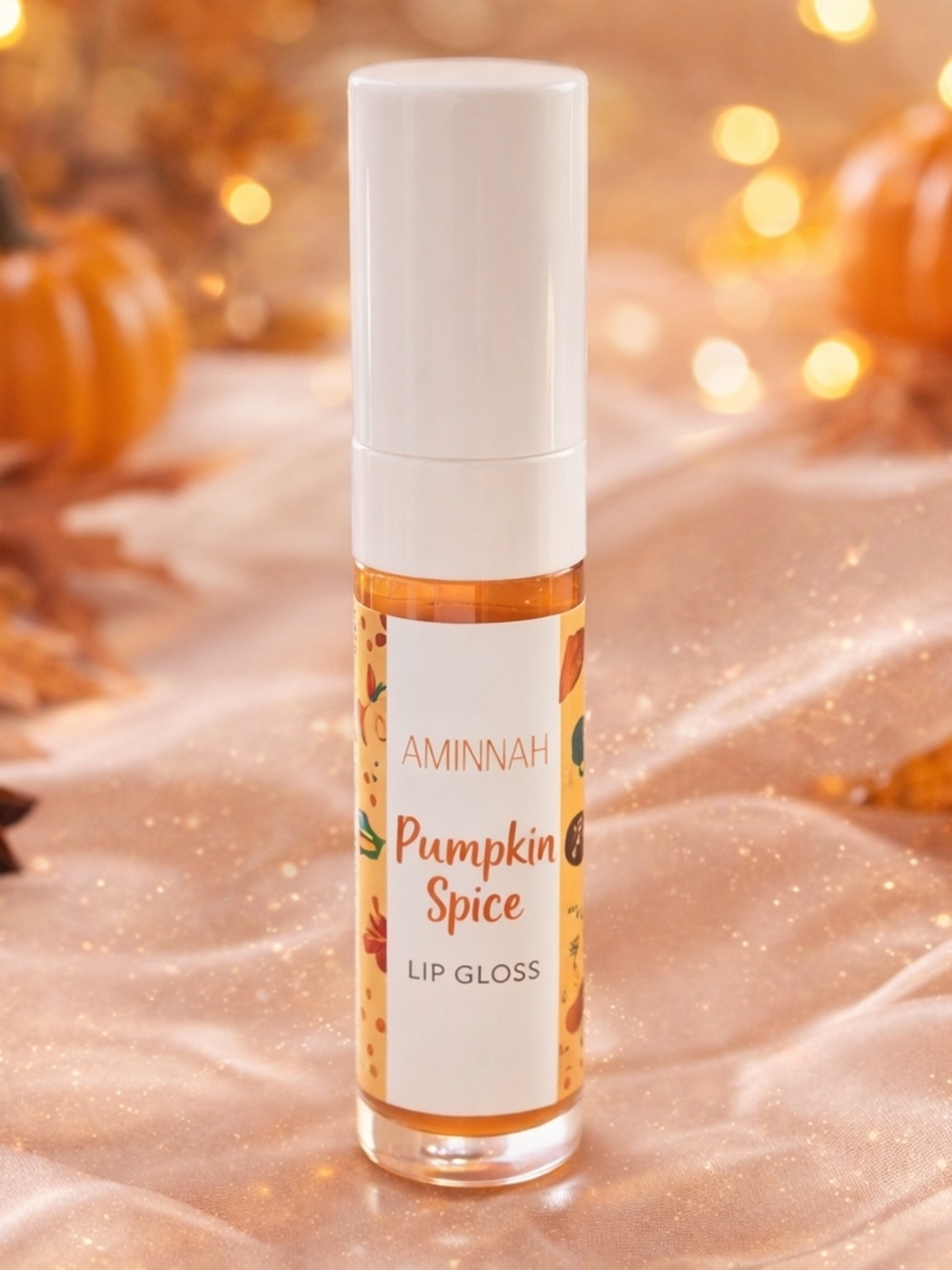 Aminnah Pumpkin Spice Lip Gloss – Vegan | New